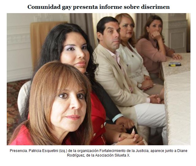 comunidad gay presenta informa sobre discriminacion-Siluetax-DianeRodriguez