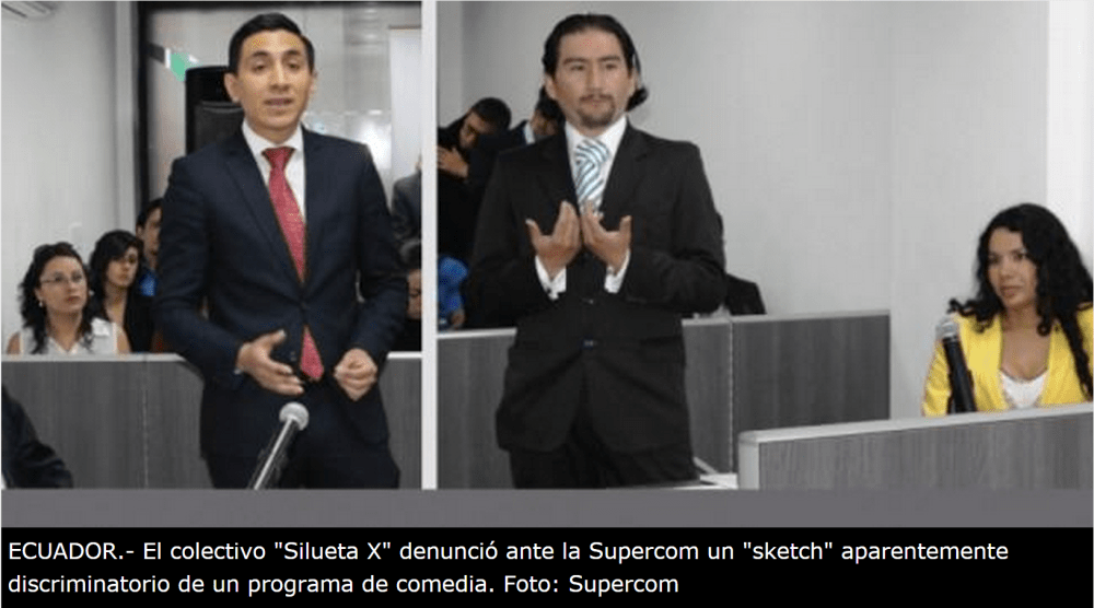Ordenan a canal de TV en Ecuador ofrecer disculpas públicas a colectivo GLBTI-DianeRodriguez