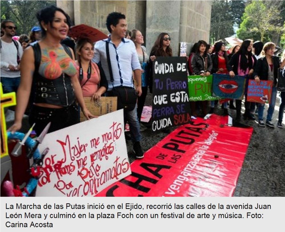 Más de 300 personas asistieron a la Marcha de las Putas -Siluetax-dianeRodriguez