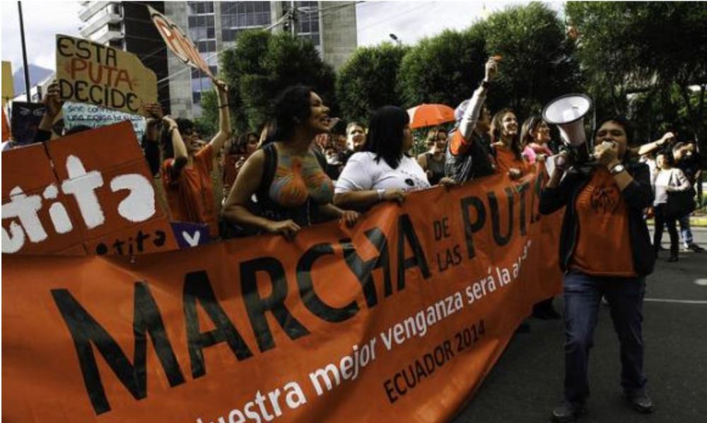 Quito vivió fiesta de tambores y consignas en contra de la violencia de género -Siluetax-DianeRodriguez