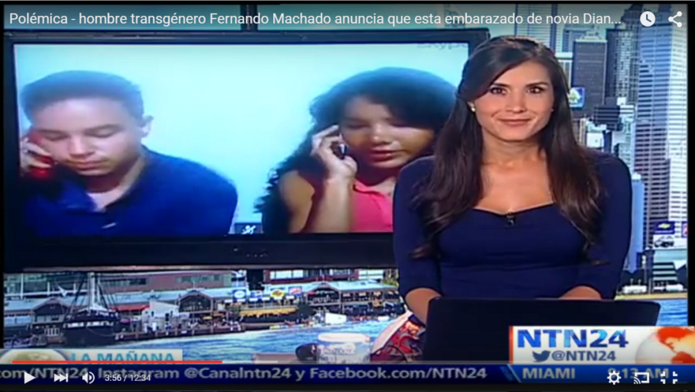 Polémica en Ecuador – hombre transgénero Fernando Machado anuncia que está embarazado de su novia Diane Rodríguez