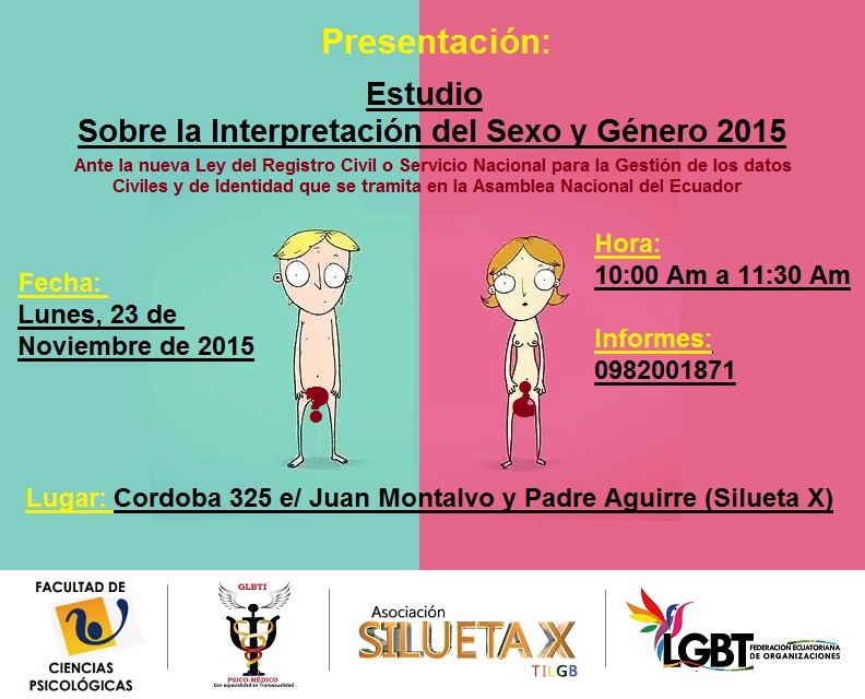 Análisis sobre la Interpretación del Sexo y género 2015 - Asociación Silueta X - Facultad Psicologia Universidad de Guayaquil