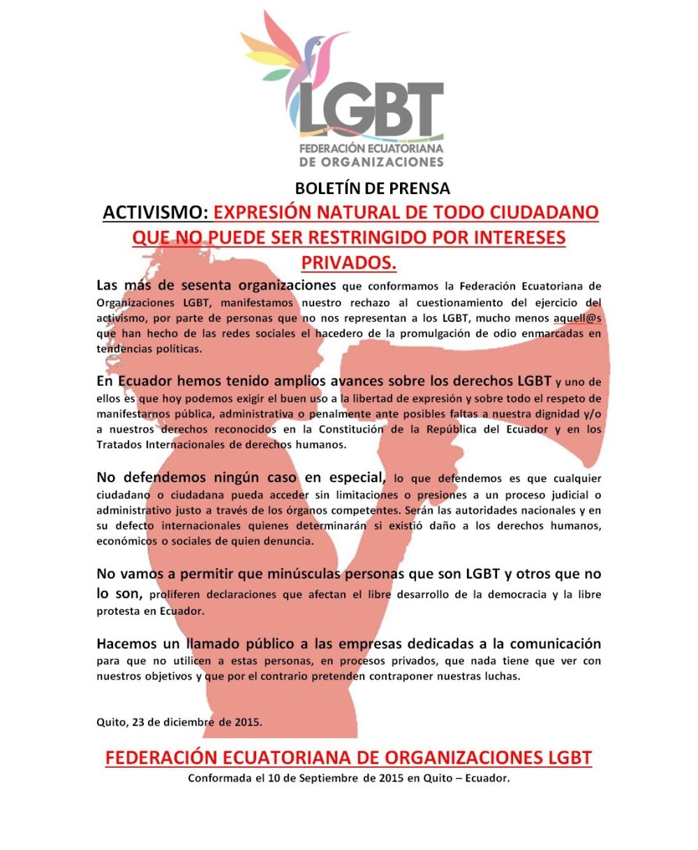 ACTIVISMO EXPRESIÓN NATURAL DE TODO CIUDADANO QUE NO PUEDE SER RESTRINGIDO POR INTERESES PRIVADOS