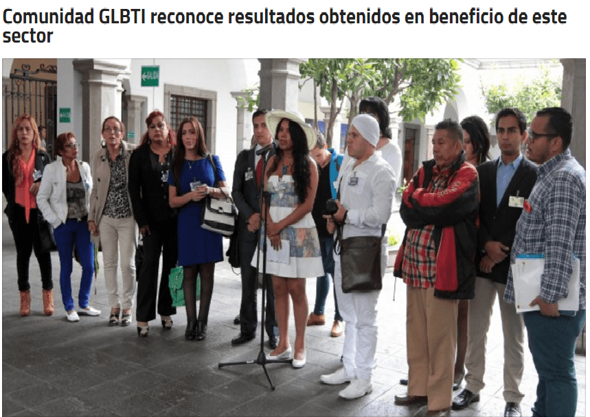 Comunidad GLBTI reconoce resultados obtenidos en beneficio de este sector