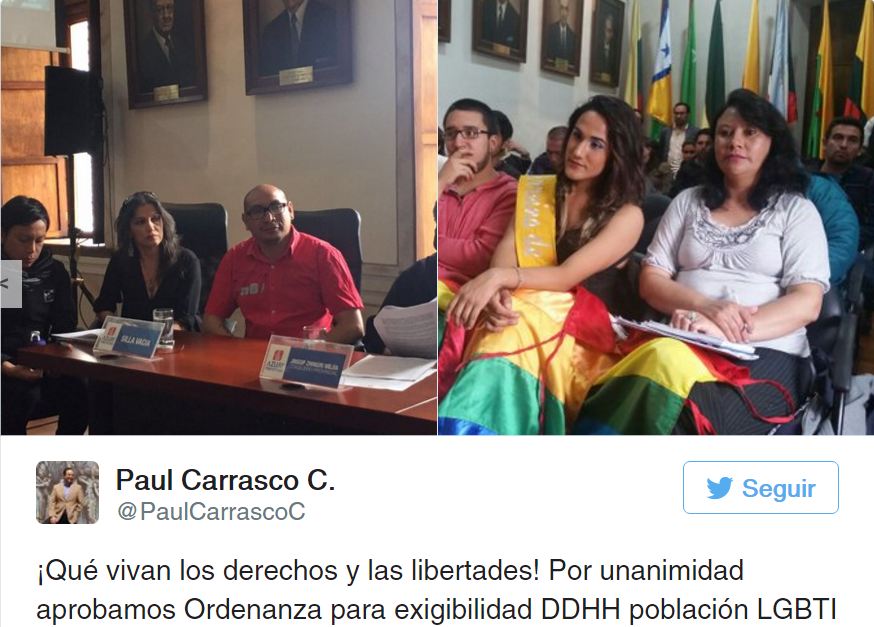 Prefectura de Azuay aprueba matrimonio simbólico GLBTI - sILUETAX