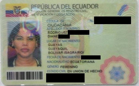 cedula de diane rodriguez