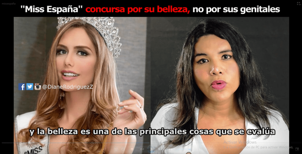 Miss España, Angela Ponce, concursa por su belleza, no por sus genitales, dicho por la defensora de derechos humanos LGBT Diane Rodriguez